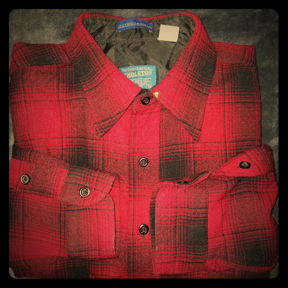 Pendleton outdoorsman XL mens virgin wool shirt